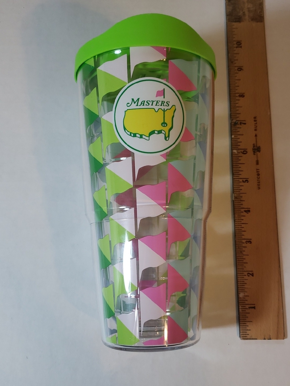 Masters 2026 Tervis Tumbler in Lime Green, Pink, White 24 ounces Flag Multi